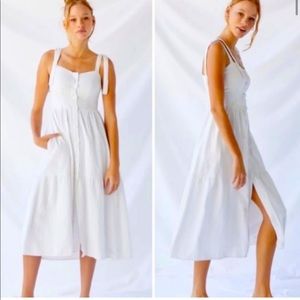 Urban outfitters long white dress